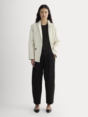 The Everywhere Pant in Stretch Linen | Black