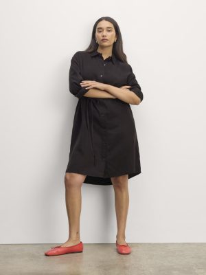 The Must-Have Shirtdress in Butterlite | Black