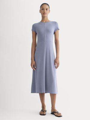 Midi Tee Dress in Butterknit | Blue Dusk