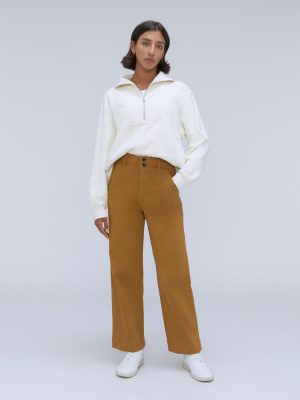 The Organic Wide-Leg Pant | Tapenade