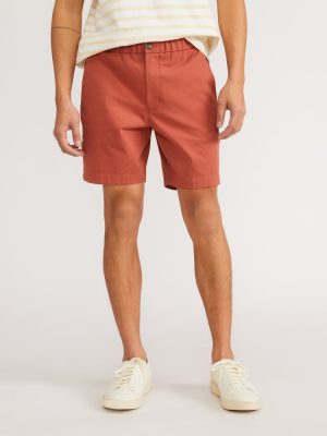 The Pull-On Performance Chino Short | Redwood