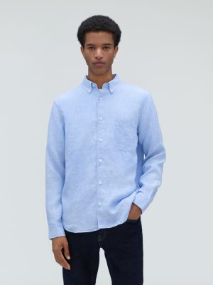 The Classic Shirt in Linen | Light Blue