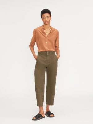 The Utility Barrel Pant | Dark Moss | Regular