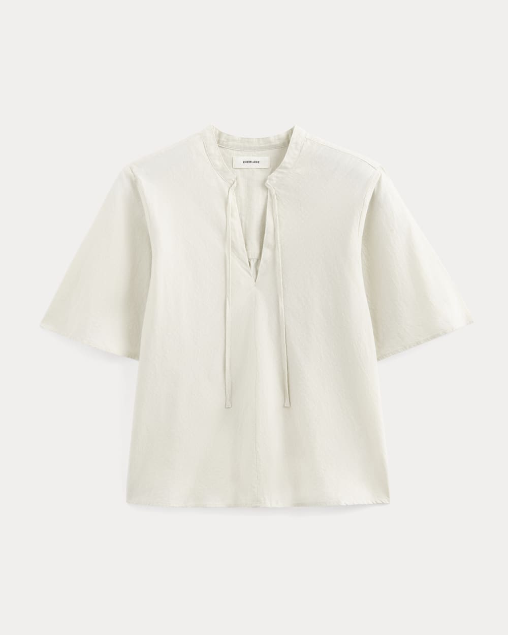 The Gauze Tie-Front Shirt | Birch - Image 2