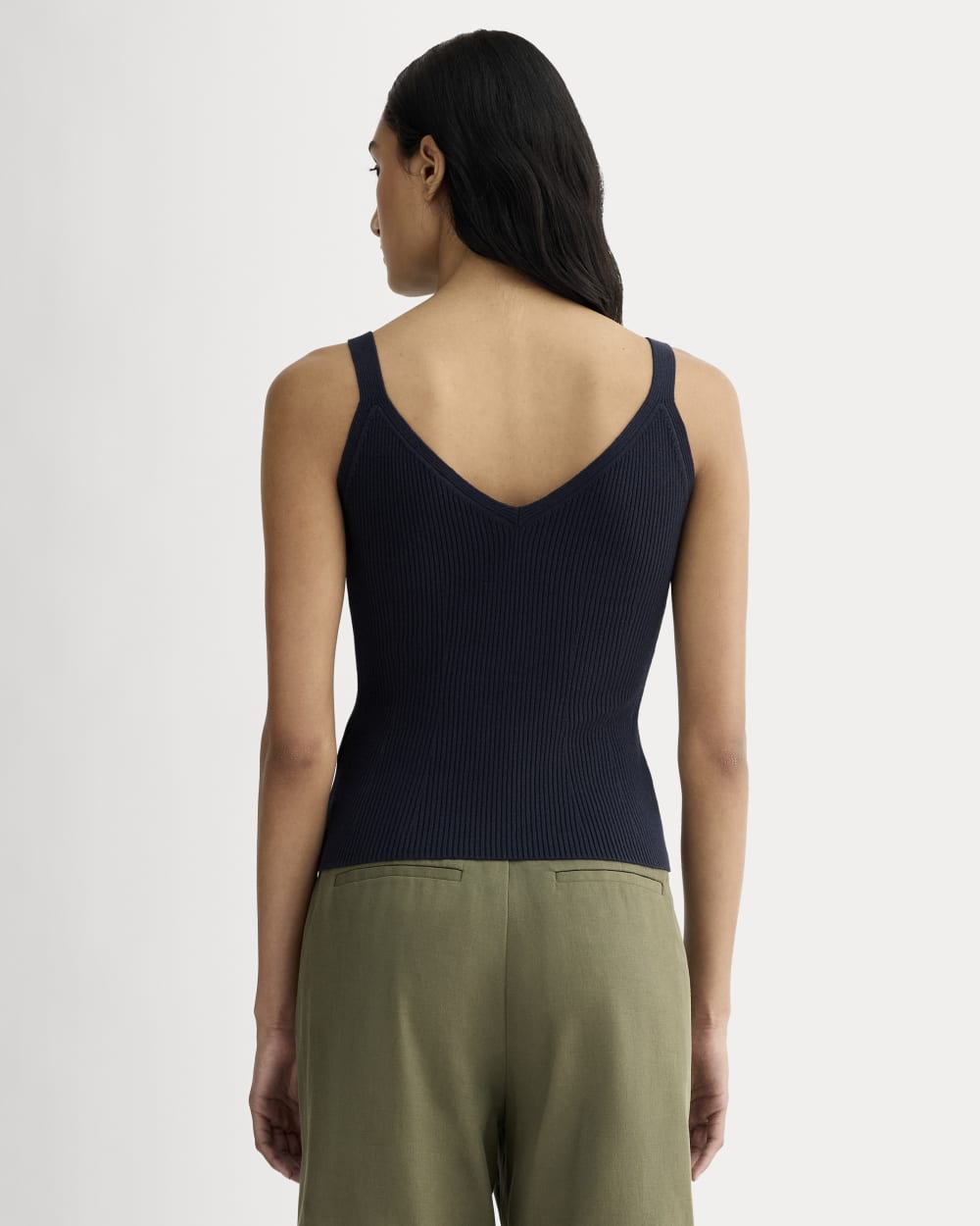 The Fine Knit Cami | Navy - Image 5