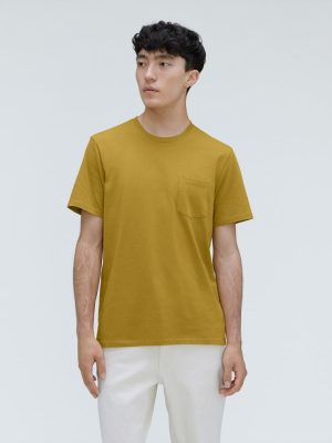 The Organic Cotton Pocket Tee | Golden Palm