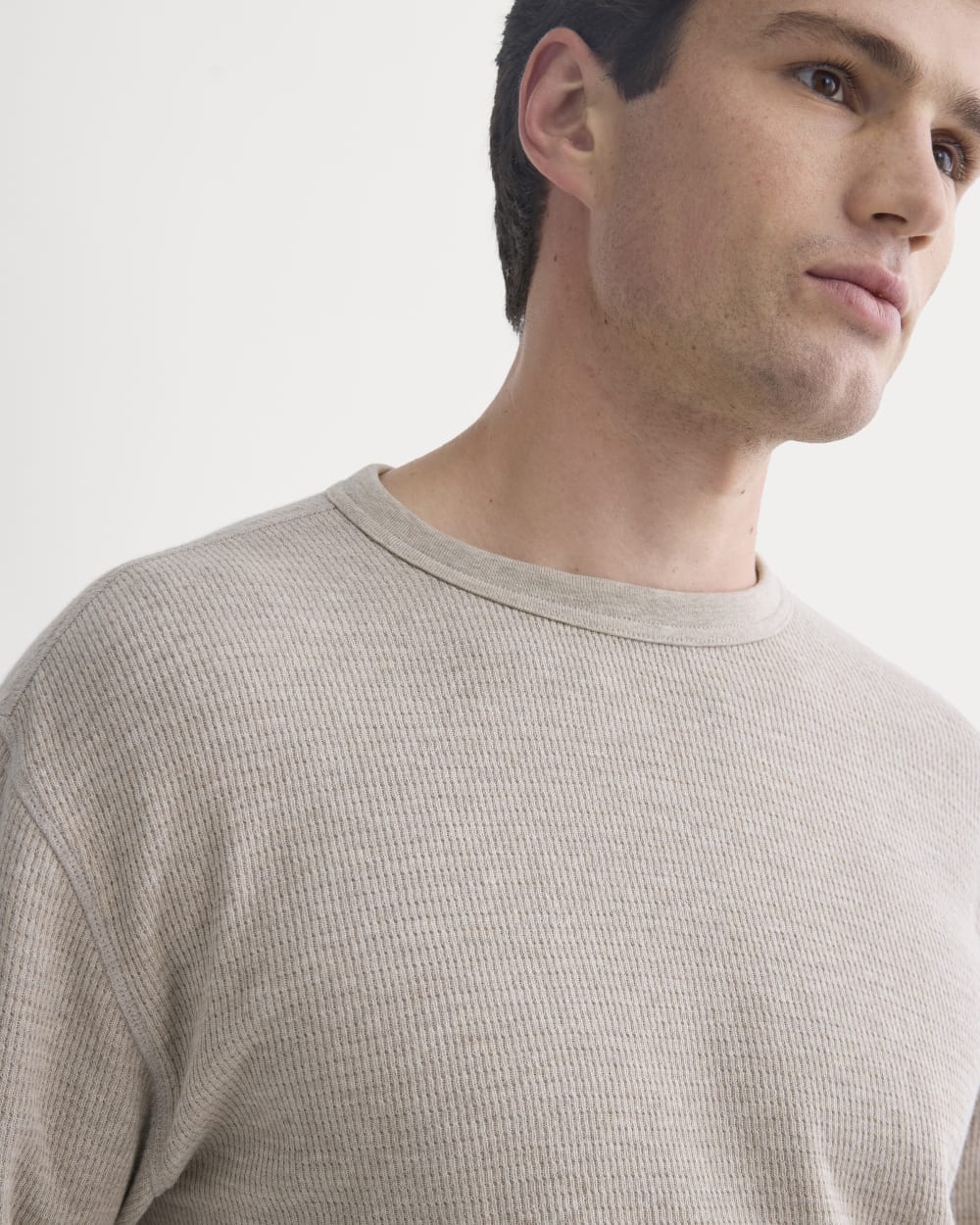 Thermal Crew in Cozy Waffle | Heathered Oatmeal - Image 4