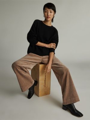 The Everyone Cashmere Crew | Black