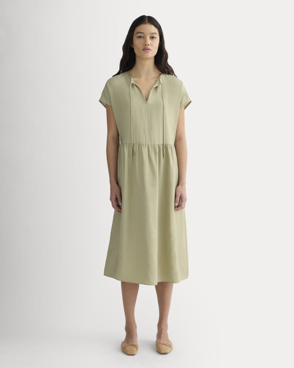The Midi Dress in SoftLuxe | Eucalyptus
