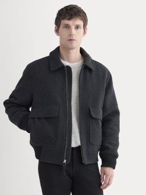ReWool Flight Jacket | Heather Charcoal
