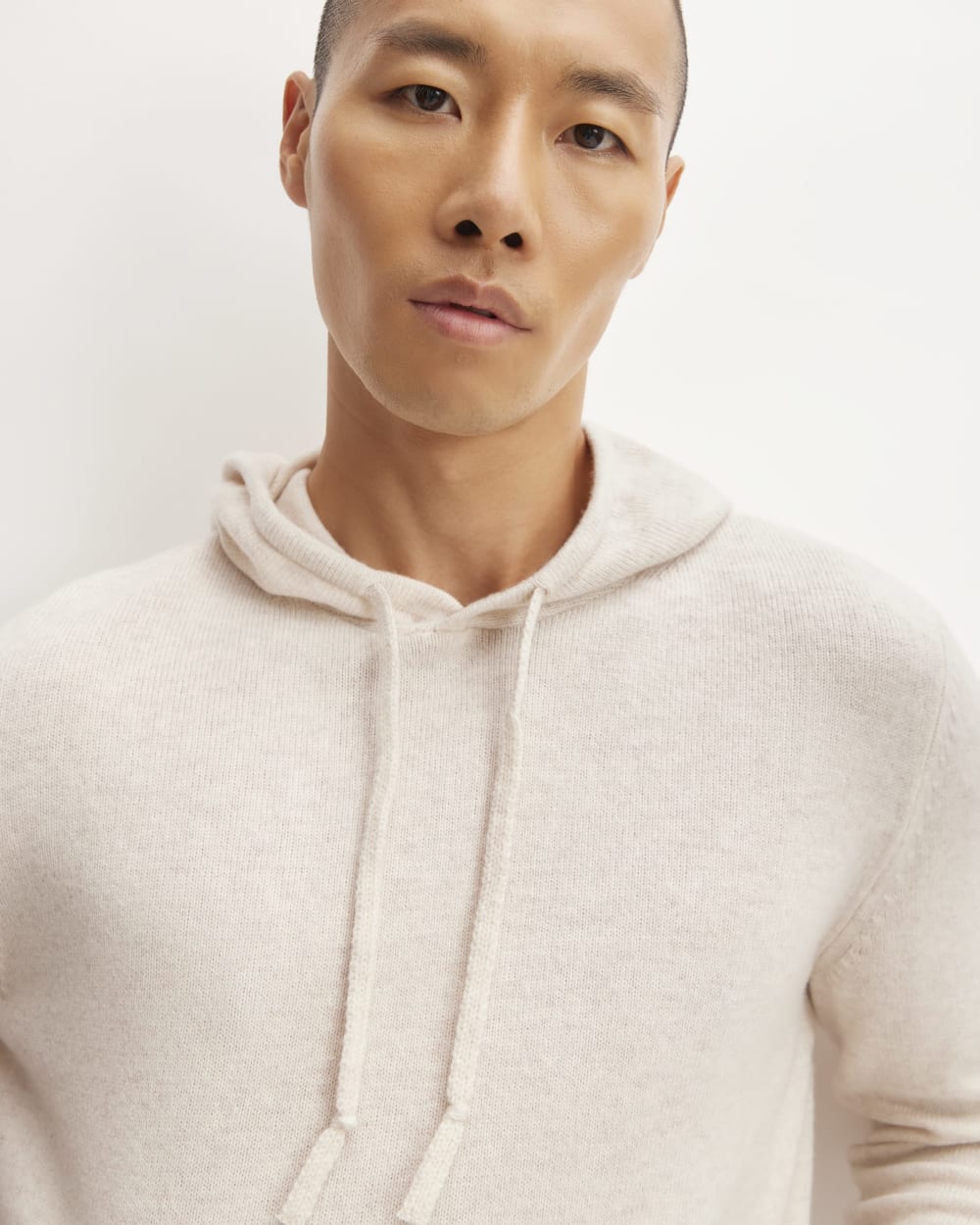The Felted Merino Hoodie | Heathered Oat - Image 4