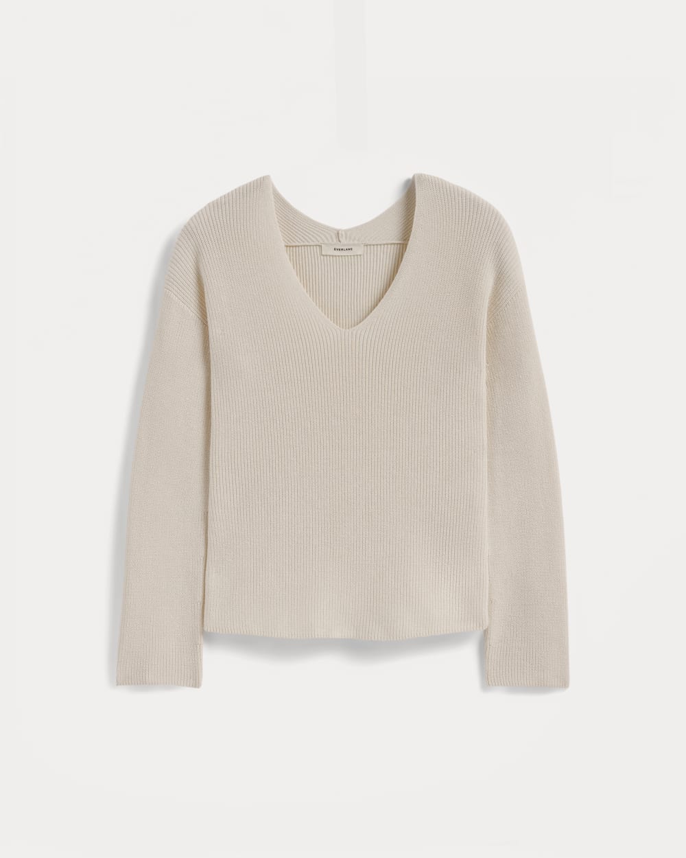 The Slouchy V-Neck in Everyday Cotton | Canvas - Image 2