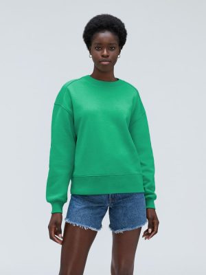 The Track Oversized Crew | Bright Jade