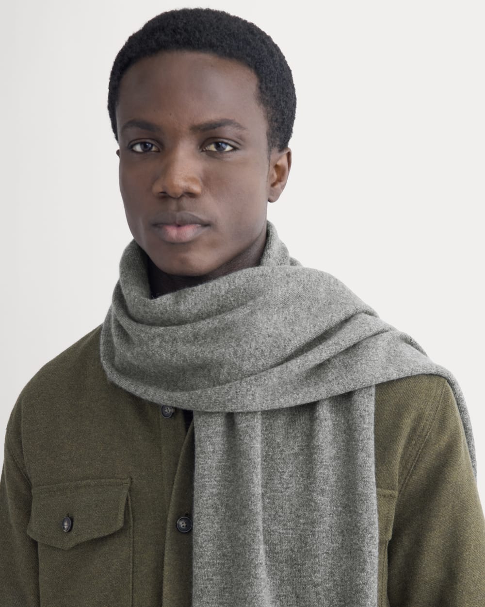 The Cashmere Scarf | Heather Charcoal - Image 3
