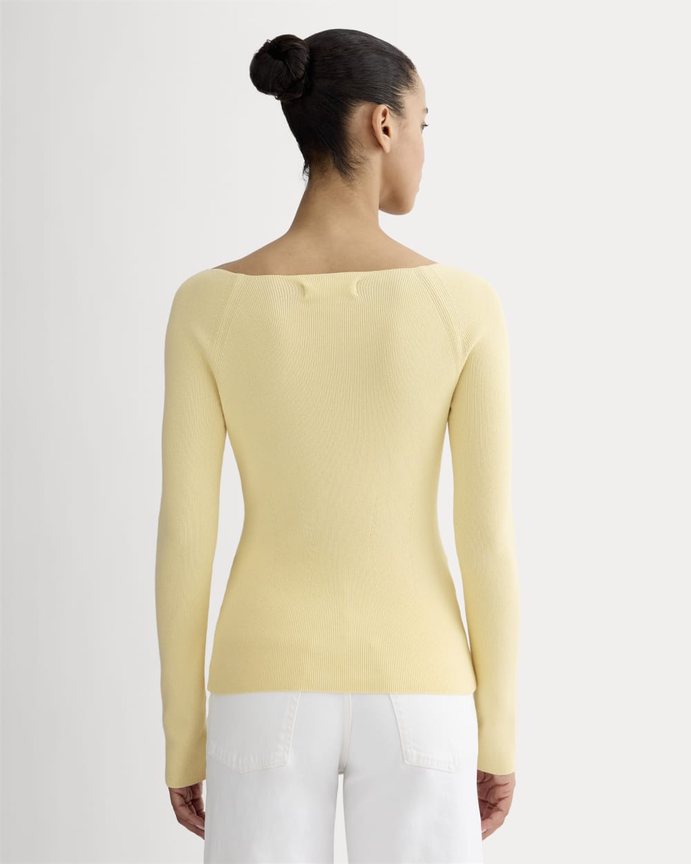 The Knit Boatneck Top | Banana Crepe - Image 4