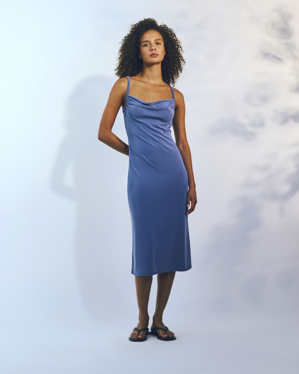 The Tank Midi Dress in Butterknit | Blue Dusk - Image 6