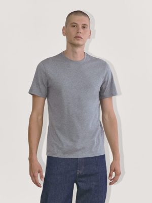 The Essential Organic Crew | Heather Sage Blue