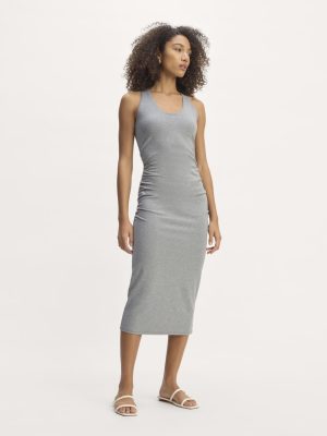 The Form Racerback Dress | Mid Heather Grey