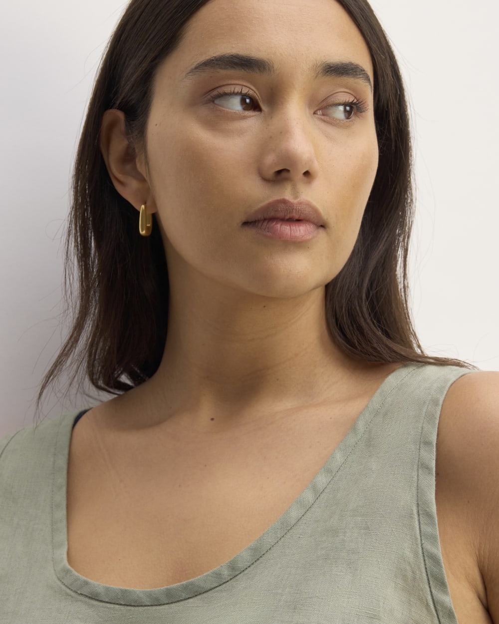 The Scoop Tank in Linen | Sage Green - Image 10