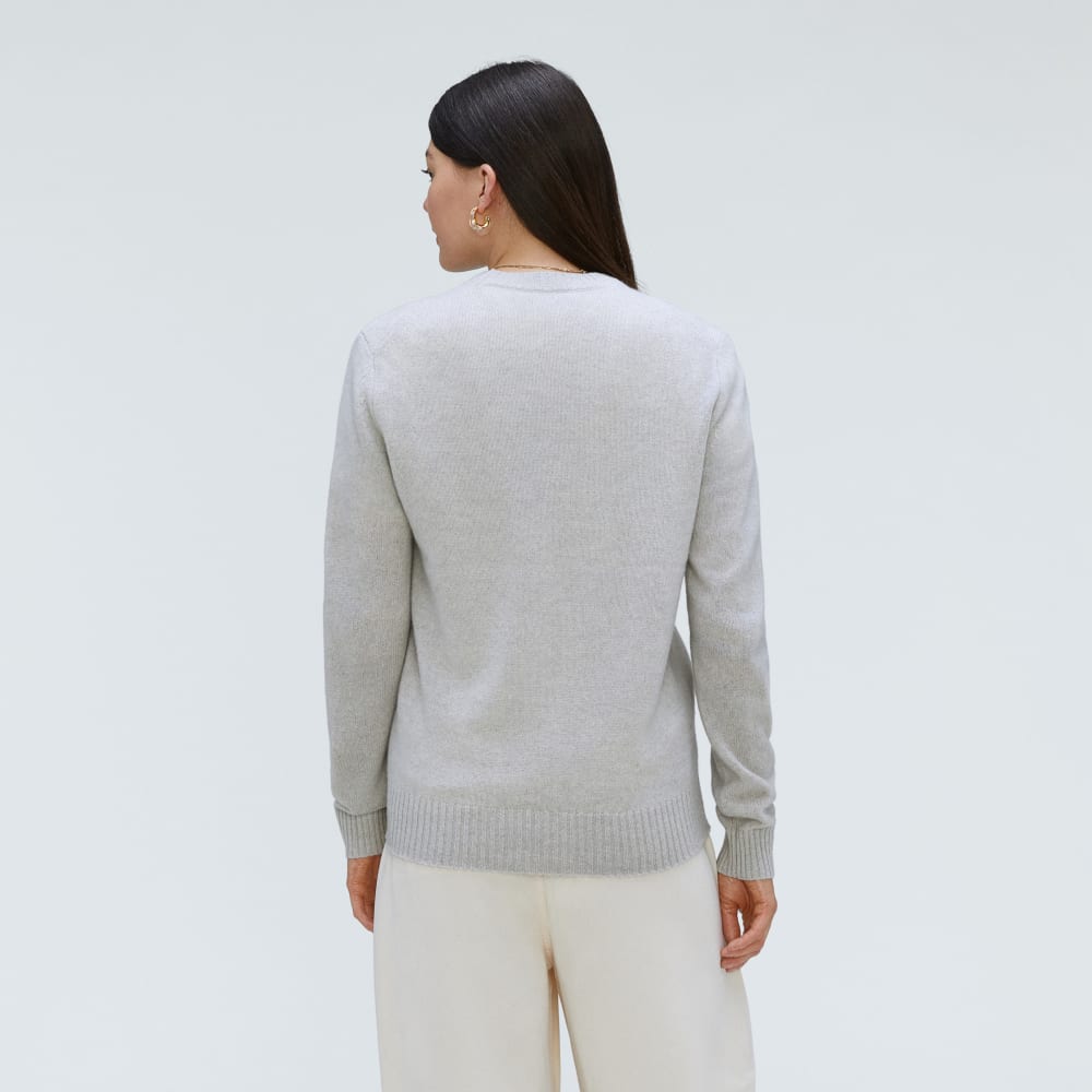 The Everyone Cashmere Crew | Pale Heather Grey - Image 3