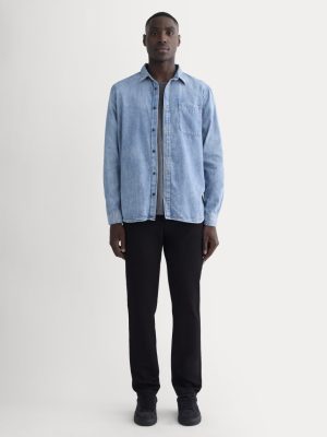 The Relaxed 4-Way Stretch Organic Jean | Uniform | Black