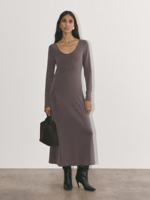 The Maddie Dress in Butterknit | Espresso