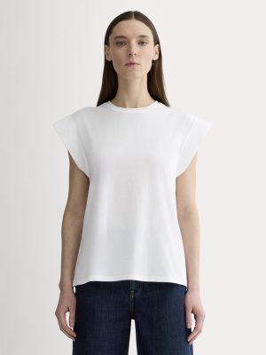 The Muscle Tee in Essential Cotton | White
