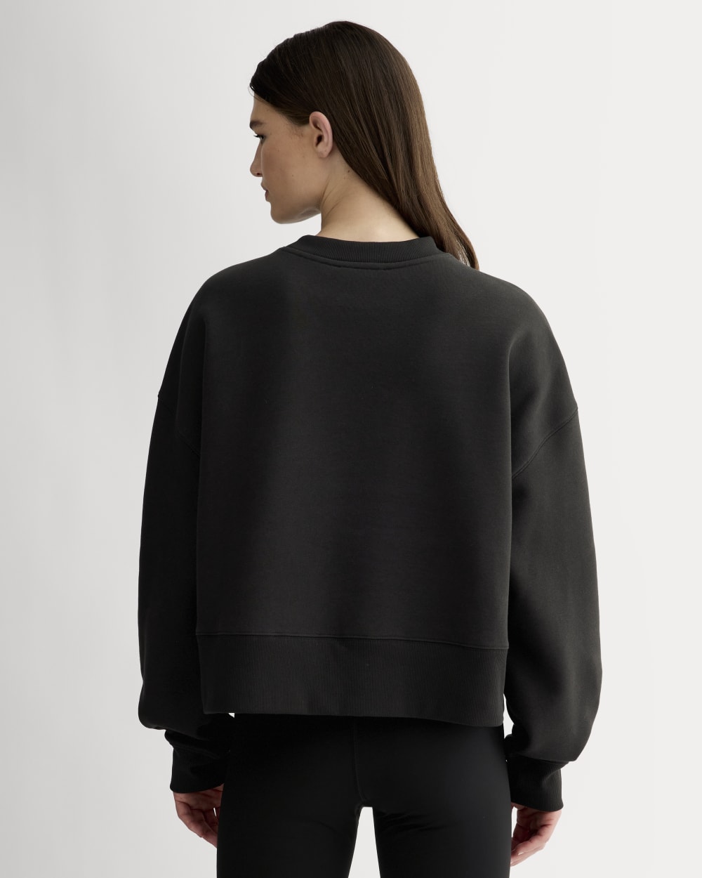 Luxe Fleece Sweatshirt | Black - Image 6