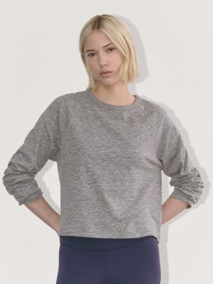 The Perform Crew Tee |  Heathered Grey