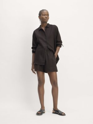 The Linen Easy Short | Black
