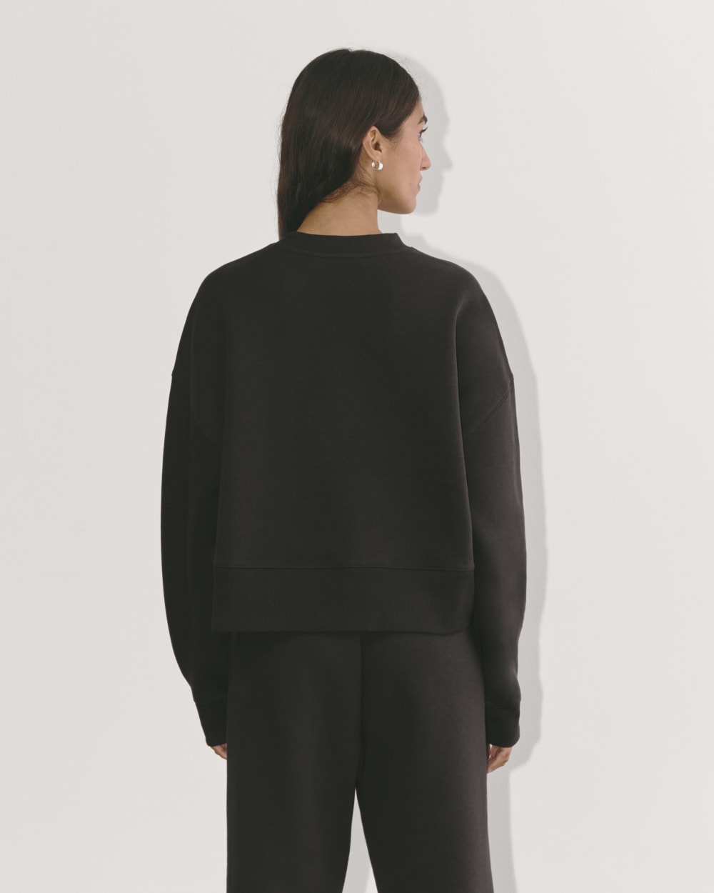 Luxe Fleece Sweatshirt | Black - Image 5