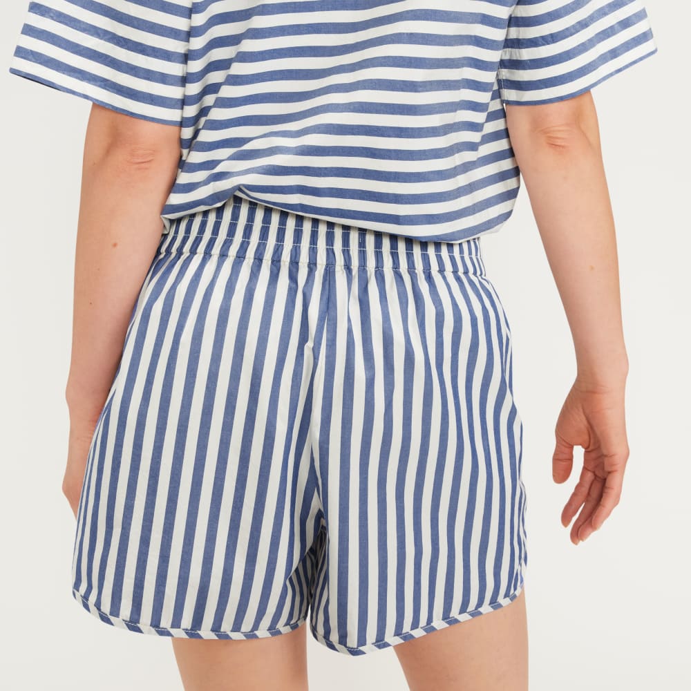 The Poplin Boxer Short | Mazarine Blue / Bone - Image 5