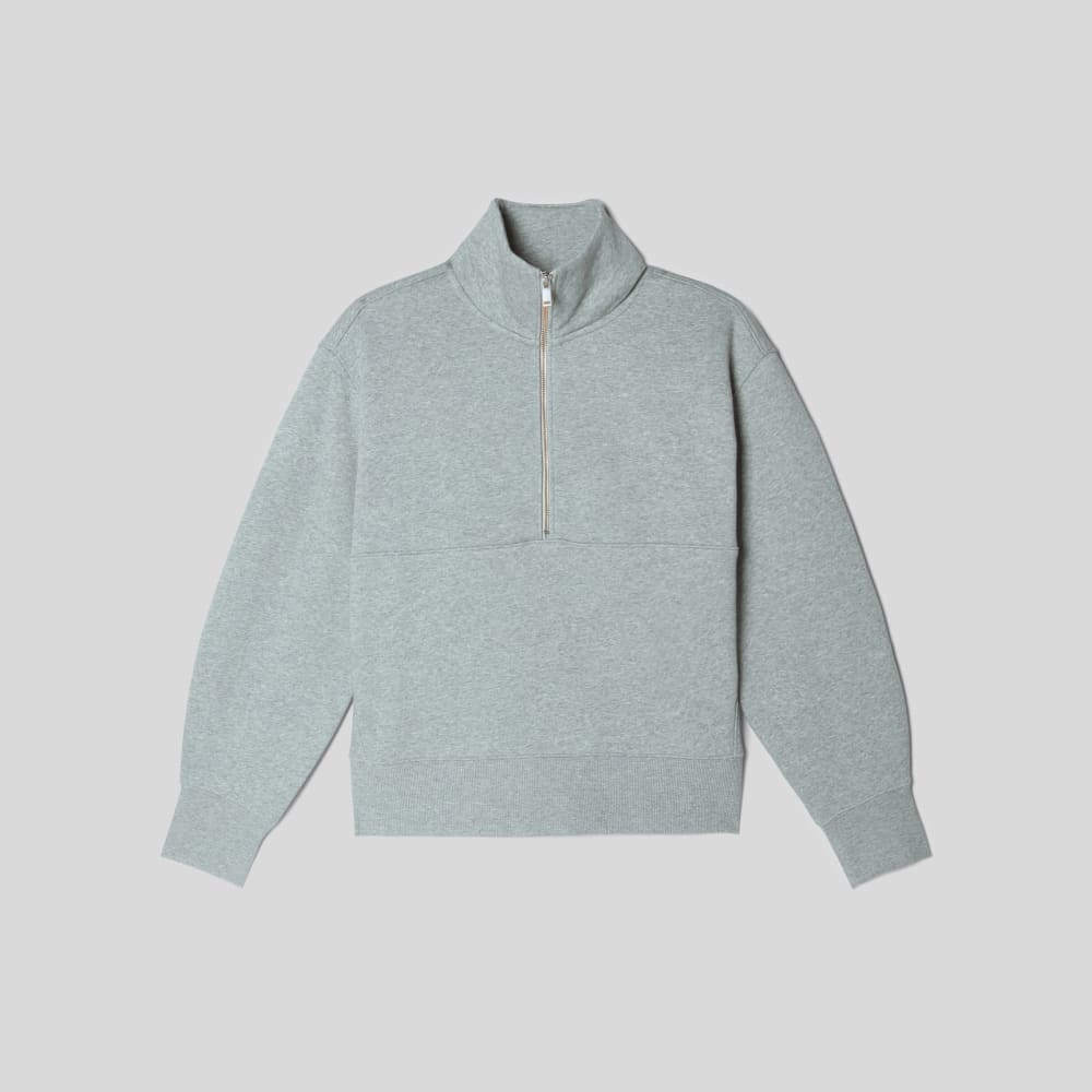 The ReTrack Half-Zip Sweatshirt | Heather Grey - Image 2