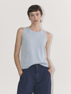 The Classic Tank in Cashmere | Sky Blue
