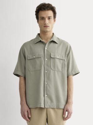 The Relaxed Utility Shirt in Buttersoft | Sage Green