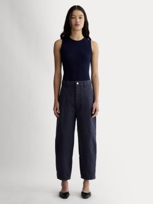 The Utility Barrel Pant | Navy | Regular