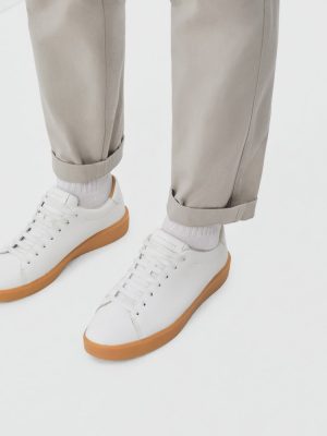 The ReLeather? Tennis Shoe | White / Gum Sole