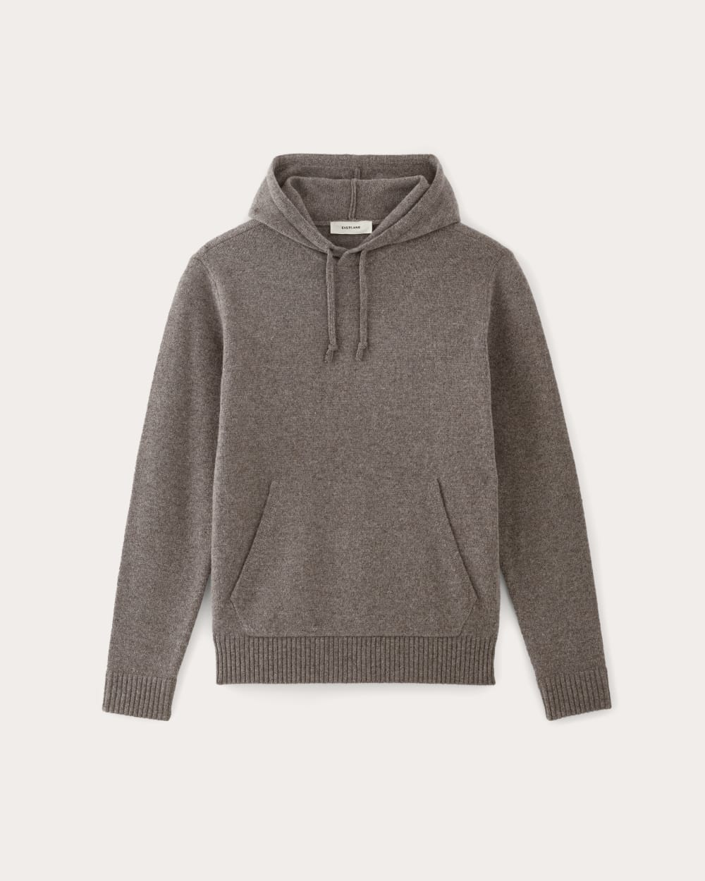 The Felted Merino Hoodie | Taupe Melange - Image 2