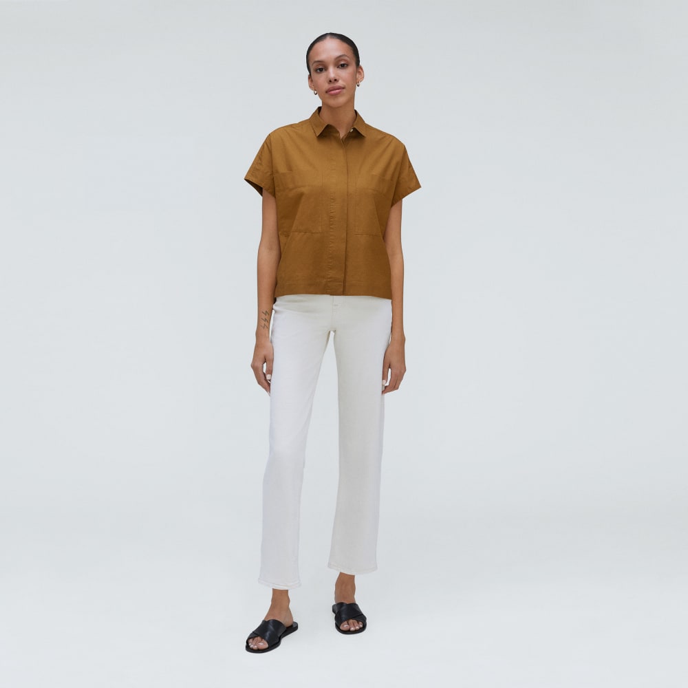 The Short-Sleeve Box Shirt | Tawny Brown - Image 6