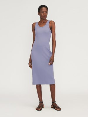 The '90s Rib Dress | Cornflower Blue