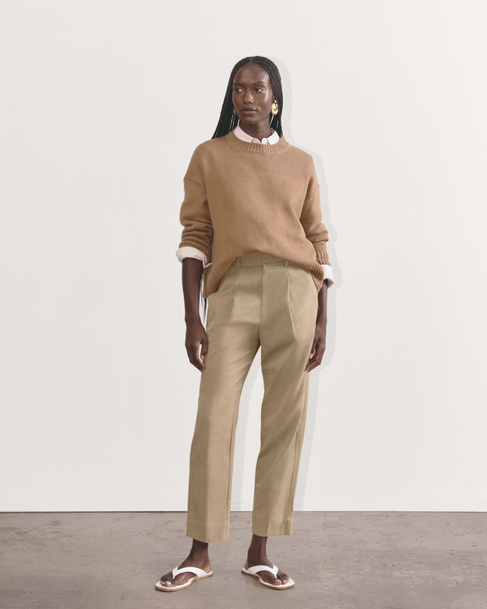 The Draper Tapered Pant in Buttersmooth | Ash Brown - Image 6