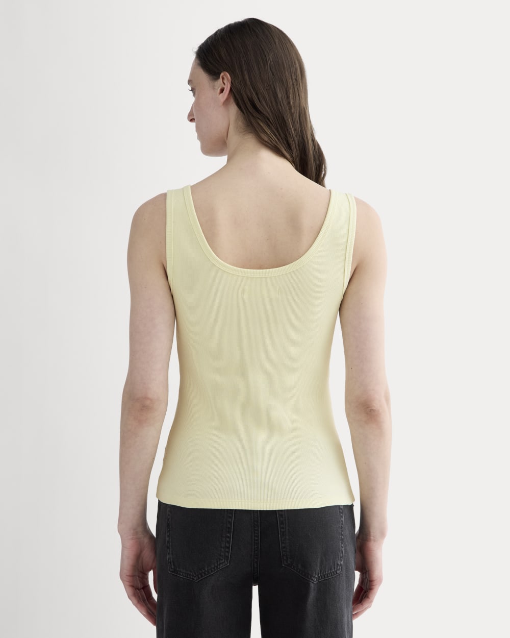 The Selfie Henley Tank | Light Yellow - Image 5