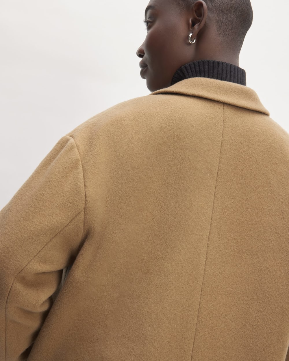 The Italian ReWool? Cocoon Coat | Camel - Image 5