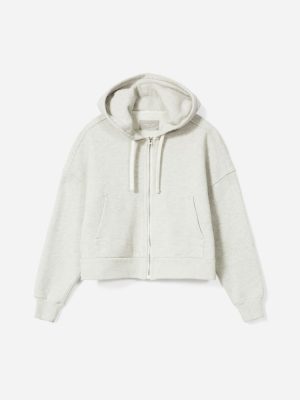 The Track Organic Cotton Hoodie | Light Heather Grey