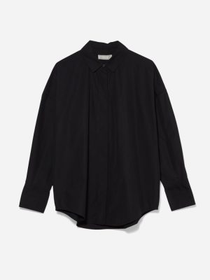 The Oversized Poplin Shirt | Black