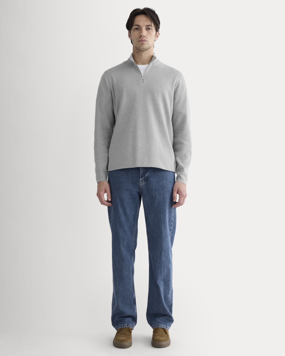 The No-Sweat Quarter-Zip | Heathered Grey - Image 3