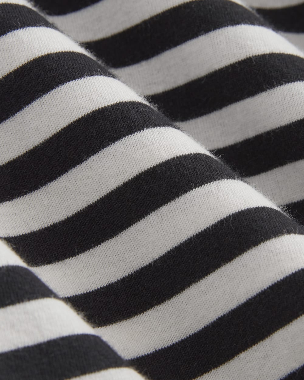 The Box-Cut Tee in Essential Cotton | Black / Bone | No Pocket - Image 5