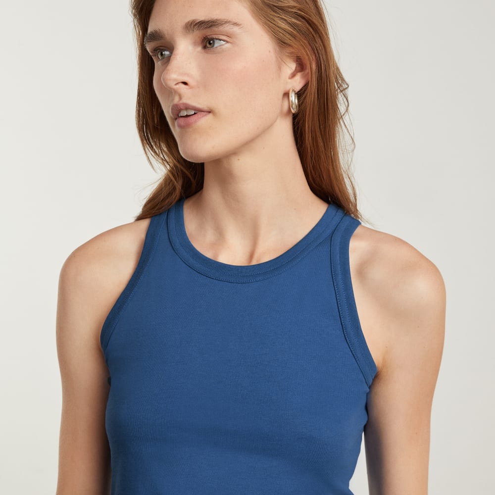 The Tank in Essential Cotton | Deep Blue - Image 4