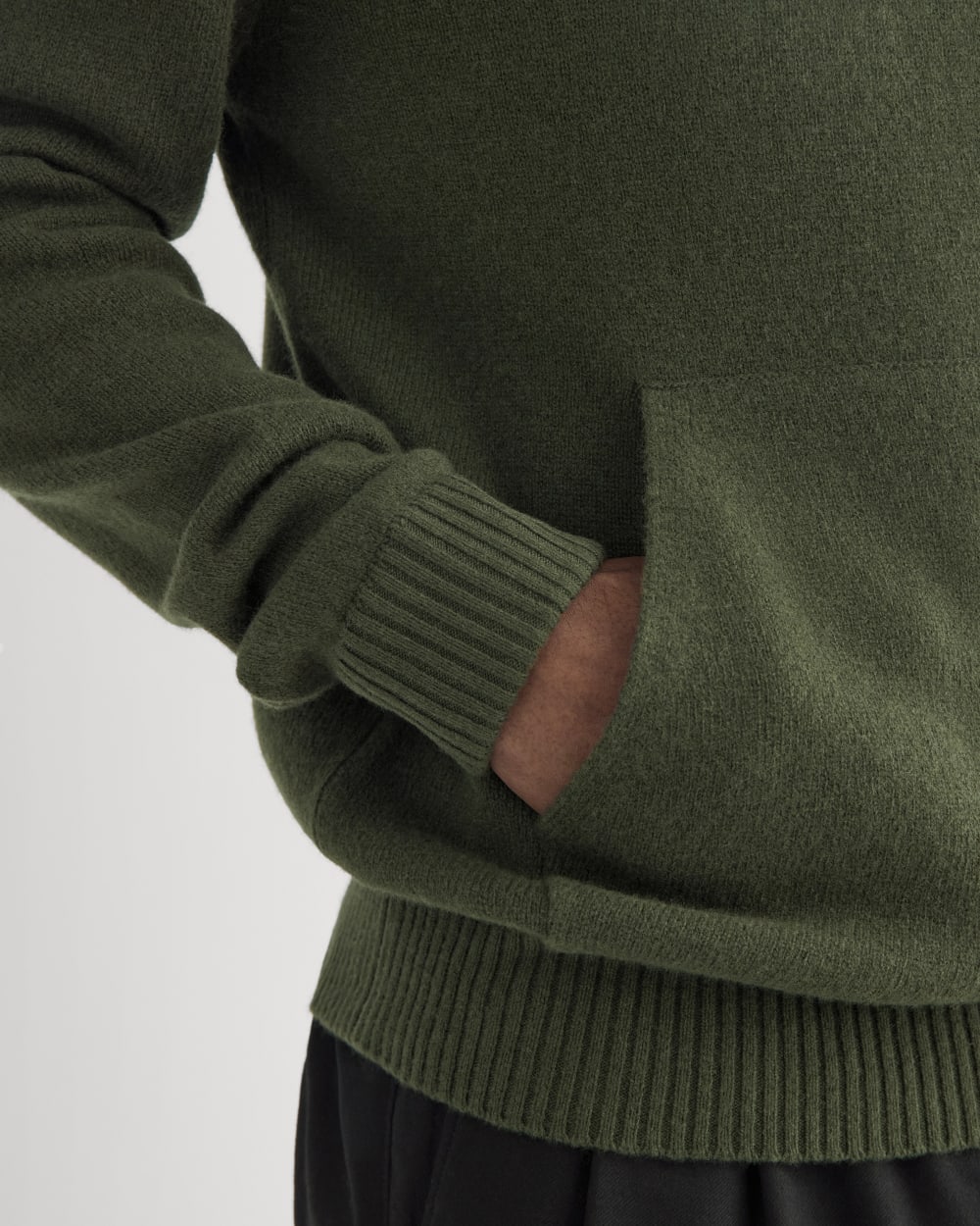 The Felted Merino Hoodie | Dark Forest - Image 4