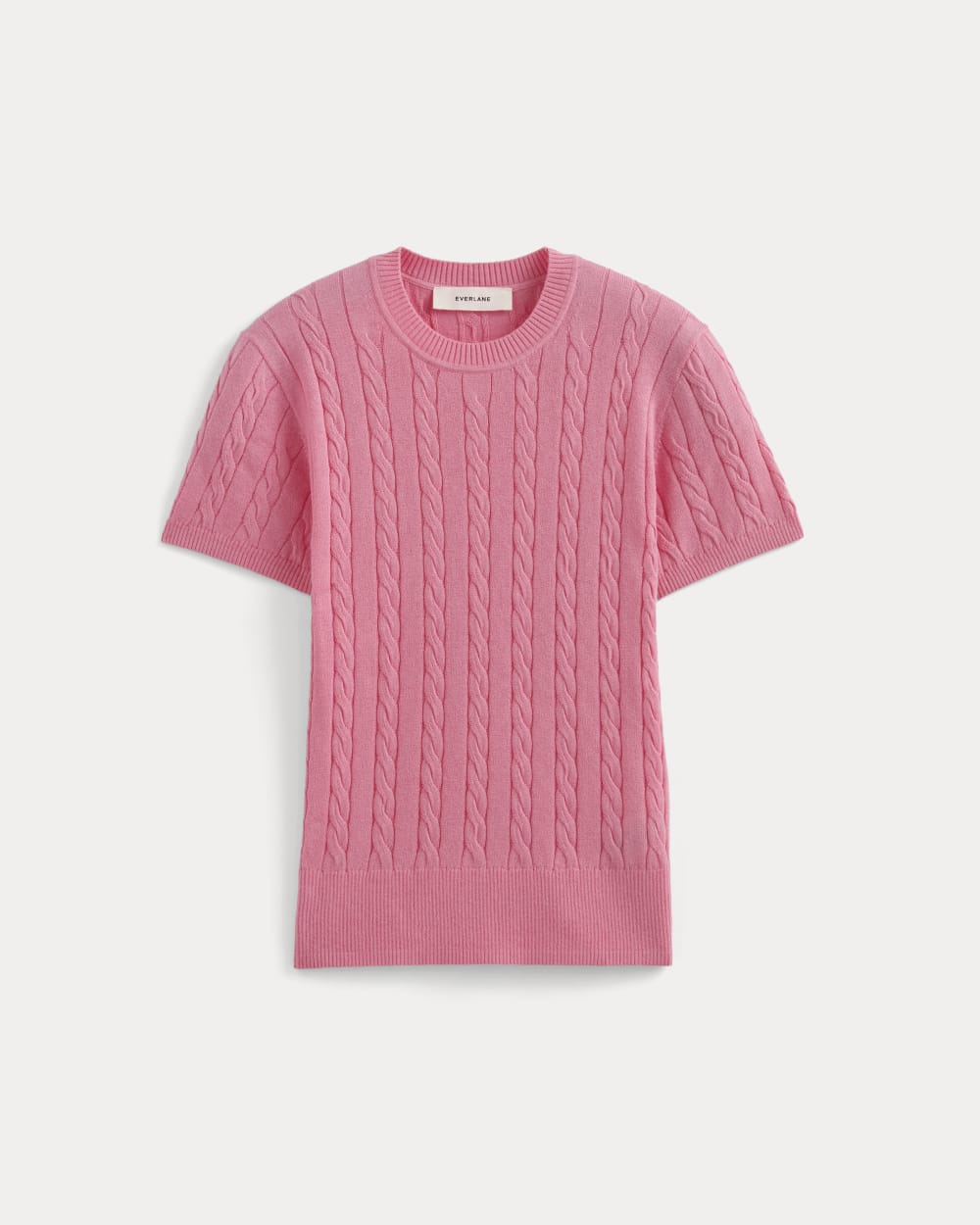 The Cable Crew in Cotton Cashmere | Deep Pink - Image 2